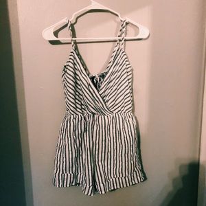 pacsun LA hearts striped romper
